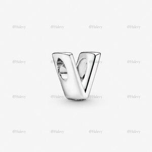 Pandora Letter V Alphabet Charm